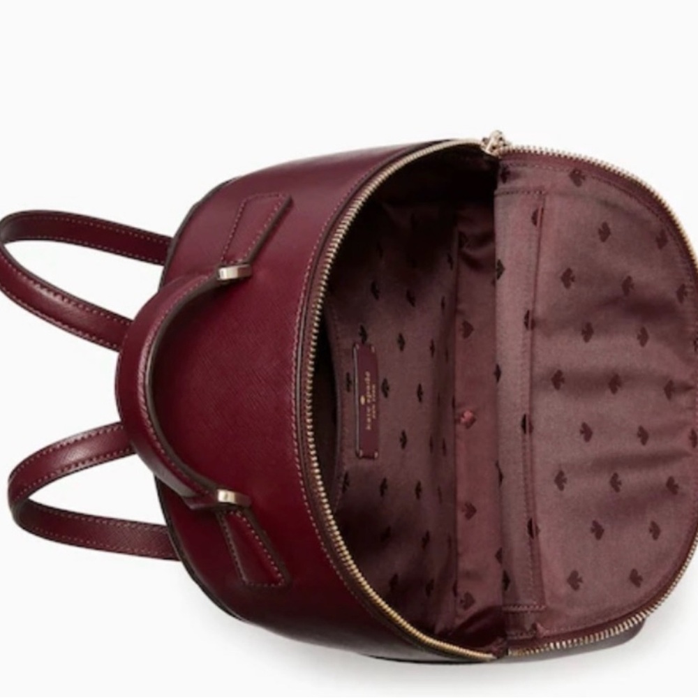 Kate Spade Burgundy Backpack - Picture 3 of 4